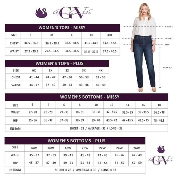 NWT Gloria Vanderbilt Women's Tapered High Rise Classic Black Size 16W $60 8D171 - Picture 5 of 5